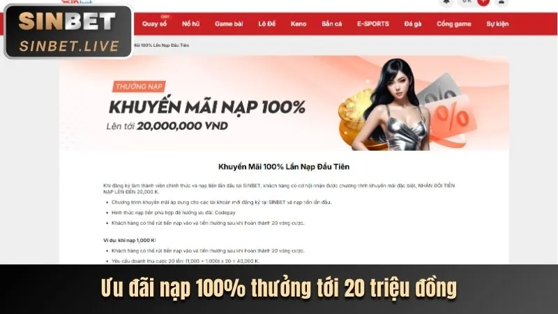 Giới hạn nạp tiền